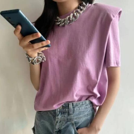 ♡公主墊肩收摺上衣♡正韓